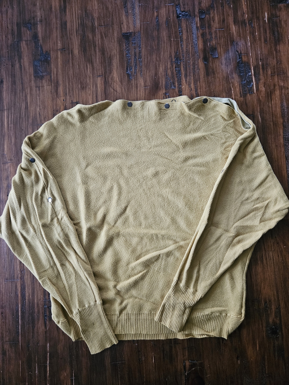 APRICOT Women's Size Small Mustard Crewneck Sweater